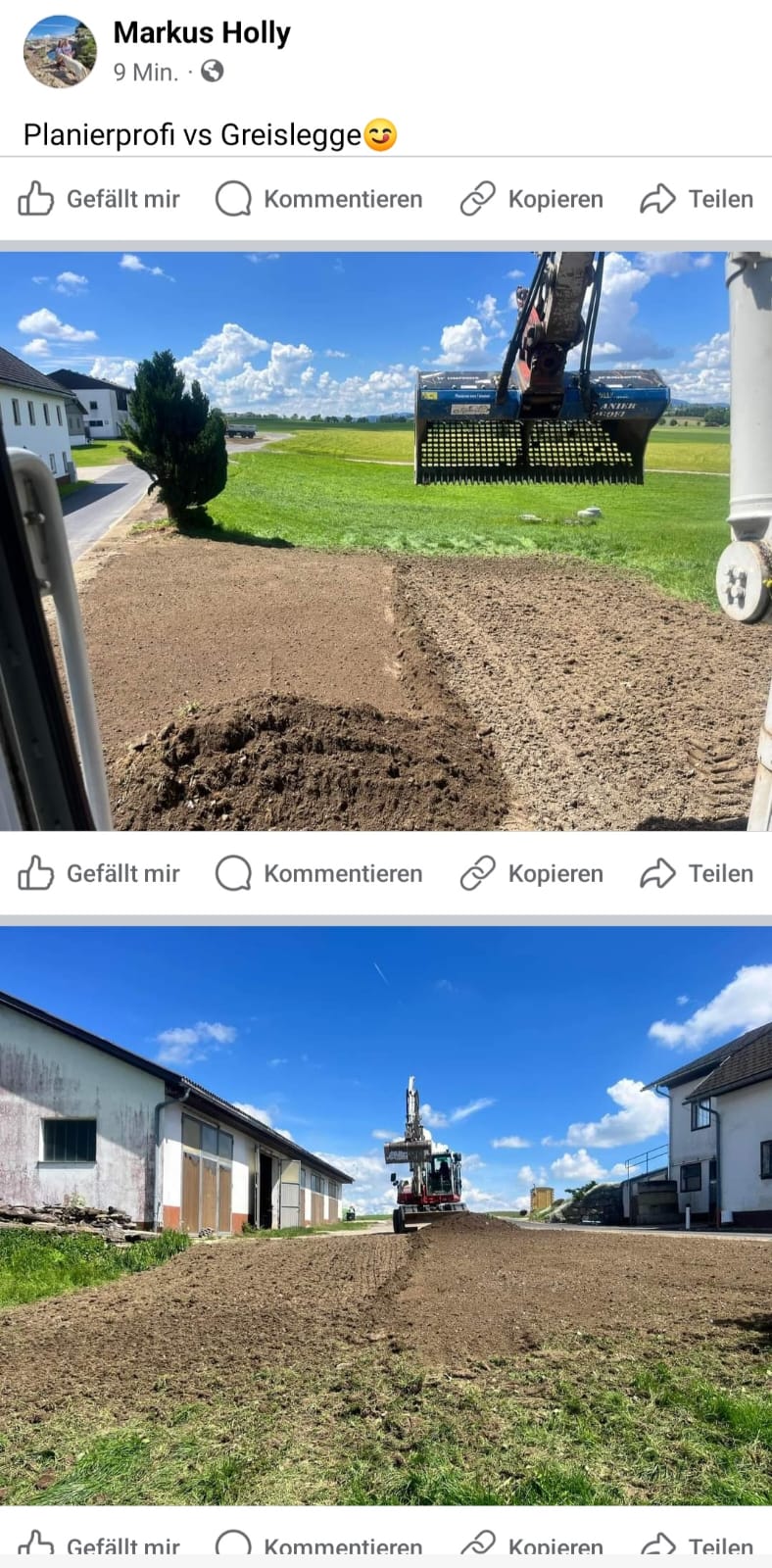 Referenz: Planier Profi im Einsatz